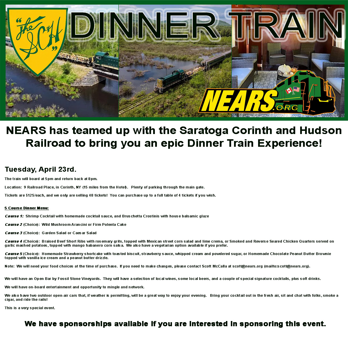 DINNER TRAIN WITH TEXT